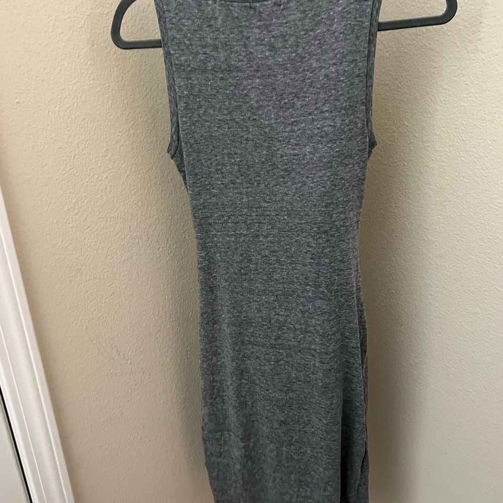 Leith Gray Bodycon Asymmetrical Ruched Dress - Picture 7 of 7